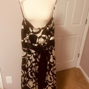 Jodi Kristopher Strapless Black and White Dress size 11/12